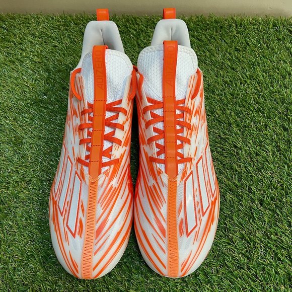 Adidas Adizero Team Orange Football Cleats Orange/White H03639 Mens Size 13 NEW main image 4